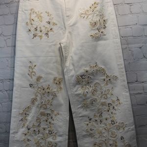NWT Zara Western Culotte Embroidered Pant sz 2